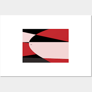 Modern Abstract Red #buyart #decor #abstract #design #kirovair Posters and Art